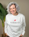 Sudadera Farmasi Blanca Unisex Sin Capucha
